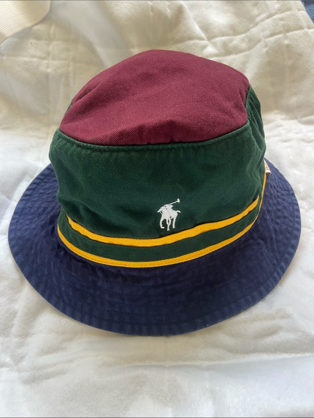 Polo Ralph Lauren Men's Color-Blocked Twill Bucket Hat Size L/XL